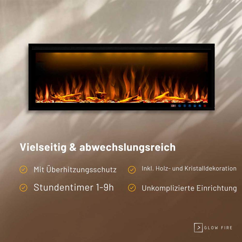 Glow Fire Elektro-Wandkamin Smart Wall 50